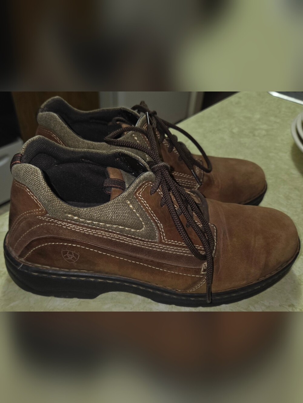Ariat Brown Lace-Up 4LR Linden Ankle Booties